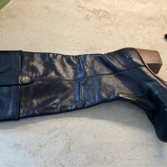 🚨Final Sale🚨!! Coach Black Leather Knee-High Boots Size 7 - Picture 7 of 14